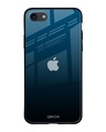 Shop Sailor Blue Premium Glass Cover For iPhone 7 (Impact Resistant, Matte Finish)-Front
