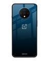 Shop Sailor Blue Premium Glass Cover For OnePlus 7T (Impact Resistant, Matte Finish)-Front