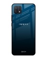 Shop Sailor Blue Premium Glass Cover For Oppo A16K (Impact Resistant, Matte Finish)-Front