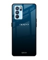 Shop Sailor Blue Premium Glass Cover For Oppo Reno6 5G (Impact Resistant, Matte Finish)-Front