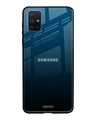 Shop Sailor Blue Premium Glass Cover For Samsung Galaxy A71(Impact Resistant, Matte Finish)-Front