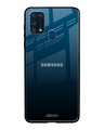 Shop Sailor Blue Premium Glass Cover For Samsung Galaxy M31(Impact Resistant, Matte Finish)-Front