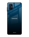 Shop Sailor Blue Premium Glass Cover For Samsung Galaxy M51(Impact Resistant, Matte Finish)-Front