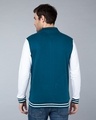 Shop Sailor Blue Varsity Bomber Jacket-Full