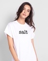 Shop Salt Typo Boyfriend T-Shirt-Front