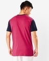 Shop Men's Pink & Blue Color Block Plus Size T-shirt-Design