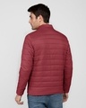 Shop Sangria Red Plain Puffer Jacket-Design