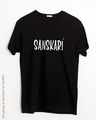 Shop Sanskari Half Sleeve T-Shirt-Front