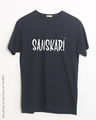 Shop Sanskari Half Sleeve T-Shirt-Front