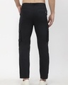 Shop Men's Black Cargo Trousers-Full