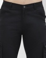 Shop Men's Black Cargo Trousers