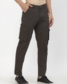 Shop Men's Brown Cargo Trousers-Design