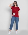 Shop Women's Red Sarcastic One (DL) Boyfriend Graphic Printed T-shirt-Design