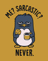 Shop Sarcastic Penguin Full Sleeve T-Shirt-Full