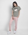 Shop Sassy Cat Boyfriend T-Shirt (DL) Meteor Grey-Design