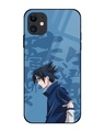 Shop Sasuke Blood Premium Glass Cover for Apple iPhone 12-Front