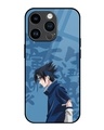 Shop Sasuke Blood Premium Glass Cover for Apple iPhone 14 Pro-Front