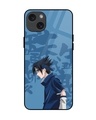 Shop Sasuke Blood Premium Glass Cover for Apple iPhone 15 Plus-Front