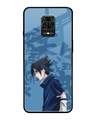 Shop Sasuke Blood Premium Glass Cover for Redmi Note 9 Pro Max-Front
