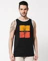 Shop Men's Black Save Our Home Graphic Printed Contrast Binding Vest-Front