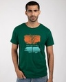 Shop Save The Planet Tree Half Sleeve T-Shirt-Front
