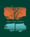 Shop Save The Planet Tree Half Sleeve T-Shirt-Full