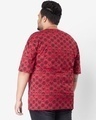 Shop Men's Savvy Red AOP Plus Size T-shirt-Design