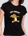 Shop Say Cheese Jerry Half Sleeve Printed T-Shirt Black (TJL)-Front