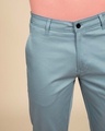 Shop Scandinavian Blue Slim Fit Cotton Chino Pants