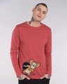 Shop Scared Jerry Full Sleeve T-Shirt (TJL)-Front