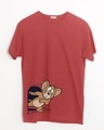 Shop Scared Jerry Half Sleeve T-Shirt (TJL)-Front