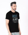 Shop Scary Alarm Half Sleeve T-Shirt-Design