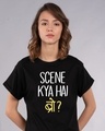 Shop Scene Kya Hai Bro Boyfriend T-Shirt-Front