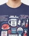 Shop Scranton Infographic Cotton Half Sleeves T-Shirt