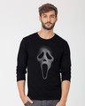 Shop Scream Mask Full Sleeve T-Shirt-Front