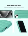 Shop Sea Blue Stitch Leather Case for Apple iPhone 15 Pro Max-Full