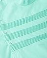 Shop Sea Green Solid Straight Kurta With Yoke Thread Work With Kurta Pyjama-Full