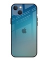 Shop Sea Theme Gradient Premium Glass Case for Apple iPhone 13 mini (Shock Proof, Scratch Resistant)-Front