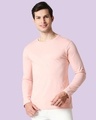 Shop Seashell Pink Full Sleeve T-Shirt-Front