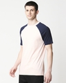 Shop Seashell Pink Raglan Half Sleeves T-Shirt-Design