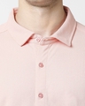 Shop Seashell Pink Solid Half Sleeve Shirt