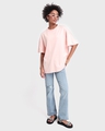 Shop Unisex Pink Streetwear T-shirt