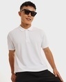 Shop Men's White Polo T-shirt-Front
