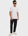 Shop Men's White Polo T-shirt-Full