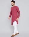 Shop Burgundy Kurta-Design