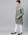 Shop Olive Embroidered Straight Kurta-Design