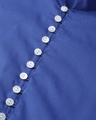 Shop Royal Blue Solid Asymmetrical Kurta-Full