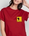 Shop Self love Jerry Boyfriend T-Shirt Bold Red (TJL)-Front
