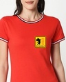 Shop Self love Jerry Crewneck Varsity Rib T-Shirt Multicolor (TJL)-Front