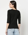 Shop Self love Jerry Round Neck 3/4 Sleeve T-Shirt Black (TJL)-Design